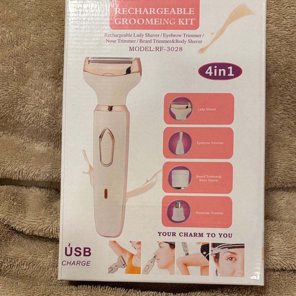 NEW Rechargeable Grooming Kit - Pink and White